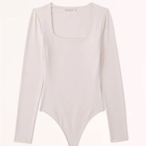 Abercrombie Long sleeve square neck body suit size small